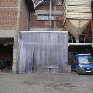 rideau transparent plastique