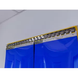 lanières PVC opaques bleu