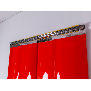 lanières PVC opaques rouge