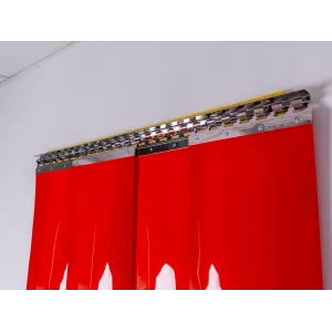 lanières PVC opaques rouge