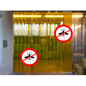 Porte à lamelles anti insecte