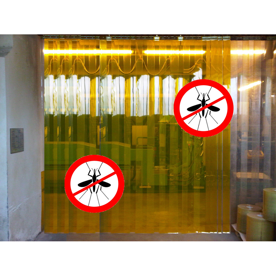 Porte à lamelles anti insecte