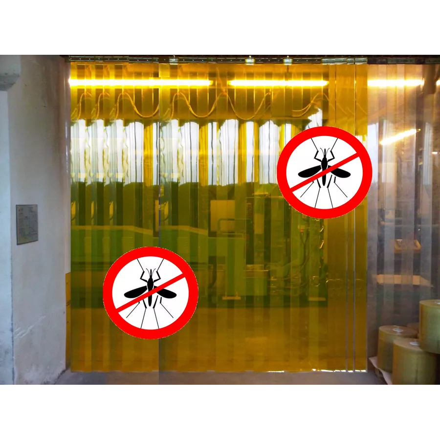 Porte à lamelles anti insecte