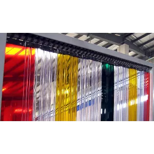 Porte à lamelles souples PVC multicolores