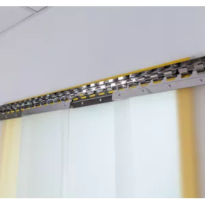 porte à lamelles translucides