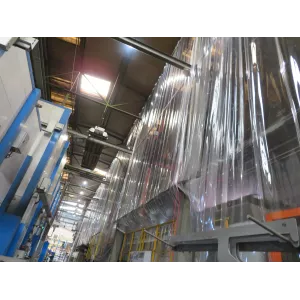 rideau de plexiglas transparent souple
