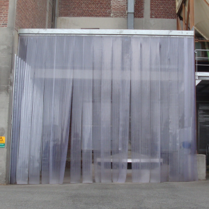 rideau plastique transparent