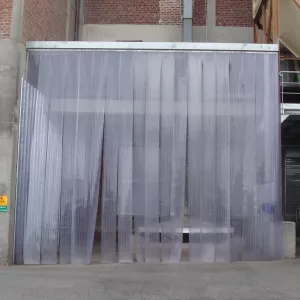 rideau plastique transparent