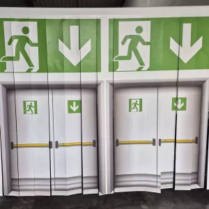 Rideau pvc imprimé