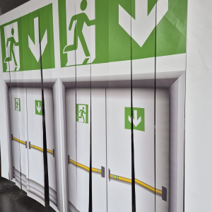 Porte à lanières imprimé
