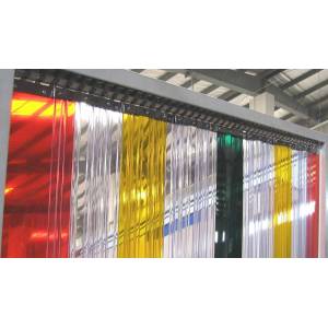 Porte à lamelles opaque de couleur