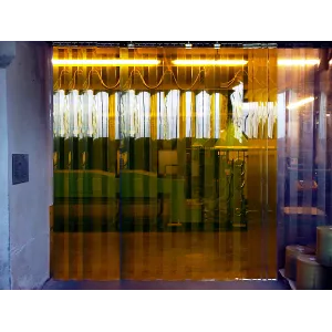 Lanières PVC souple jaune