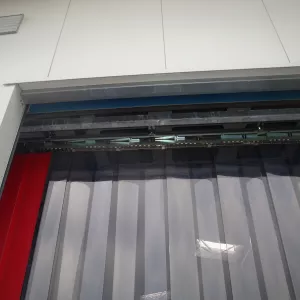 Porte à lanières souples PVC repliables accordéon