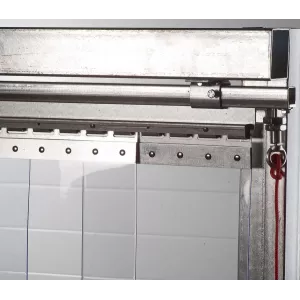 Porte à lanières coulissantes sur mesure