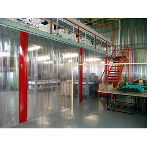 rideau industriel transparent