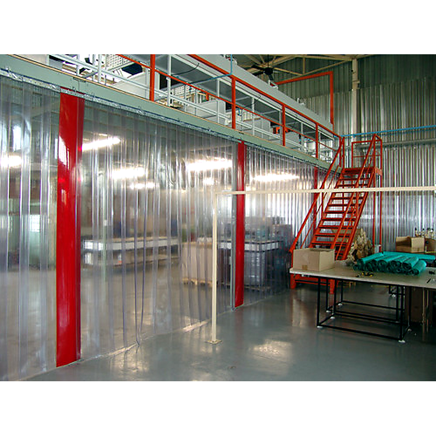 rideau industriel transparent