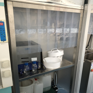 Hotte d'extraction en lanières pvc souple