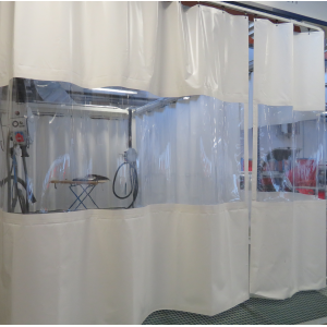 Rideau d'atelier plastique industriel transparent